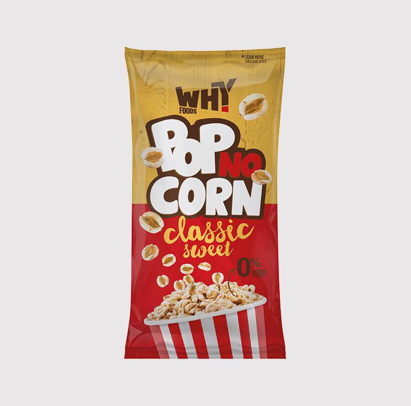 Pacote com 12 unidades de snacks Pop no Corn Mix Sabores da Fast Bundle, mostrado em embalagem colorida.